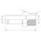 World Wide Fittings Hose Barb to Male Pipe Straight Hose Connector 4404X06X04 - alternate 2